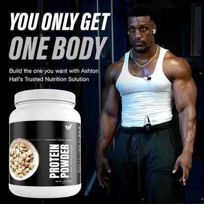 Whey Protein Isolate Powder by Ashton Hall - Premium Cinnamon Toast Cereal Flavor