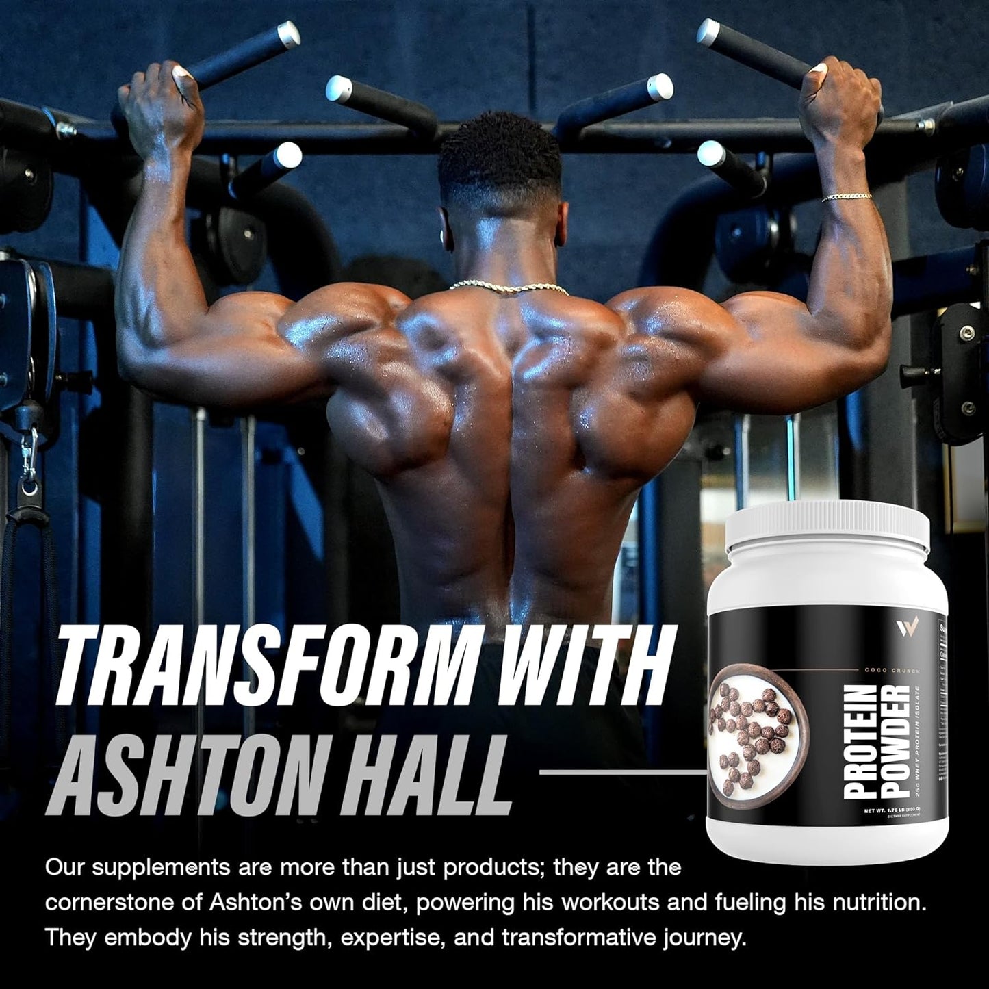 Whey Protein Isolate Powder by Ashton Hall - Coco Crunch Flavor